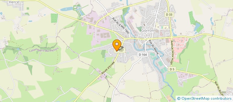 localisation de l'entreprise MONSIEUR MICHEL BELLIARD à GORRON