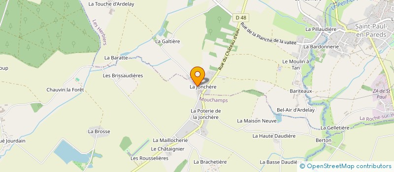 localisation de l'entreprise MONSIEUR MICHEL BELLY à LES HERBIERS