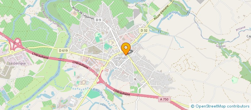 localisation de l'entreprise MONSIEUR MICHEL BENAMOUR  GIGNAC