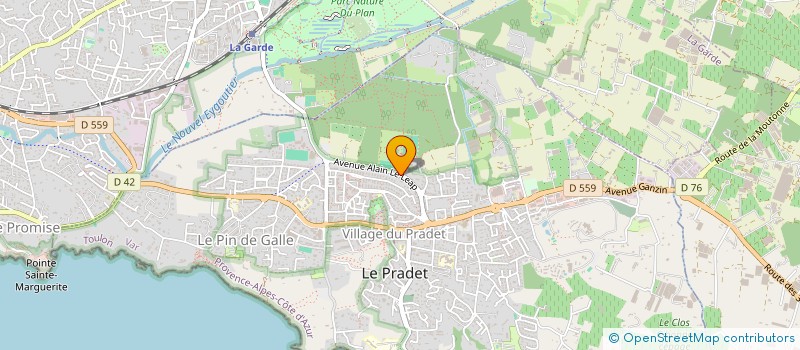 localisation de l'entreprise MONSIEUR MICHEL BENARAB à LE PRADET