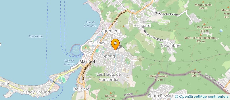 localisation de l'entreprise MONSIEUR MICHEL BENAZIZ  SAINT MARTIN