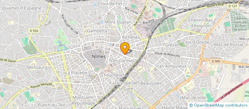 localisation de l'entreprise MONSIEUR MICHEL BENOIT  NIMES