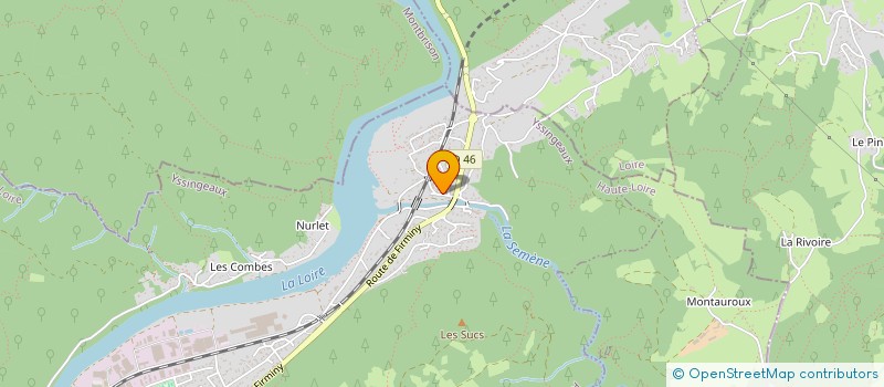 localisation de l'entreprise MONSIEUR MICHEL BERAUD  AUREC-SUR-LOIRE