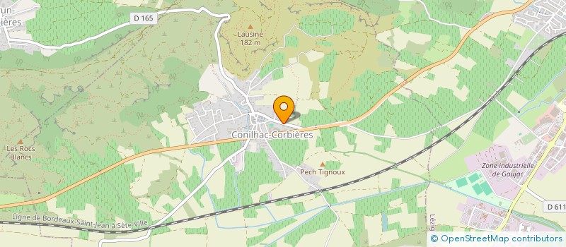 localisation de l'entreprise MONSIEUR MICHEL BERGE  CONILHAC-CORBIERES