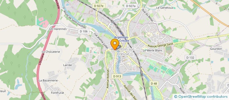 localisation de l'entreprise MONSIEUR MICHEL BERGEON à ARGENTON-SUR-CREUSE