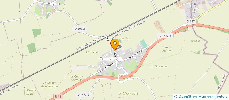 localisation de l'entreprise MONSIEUR MICHEL BERGER à GOUSSAINVILLE