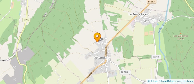 localisation de l'entreprise MONSIEUR MICHEL BERGER  DESANDANS