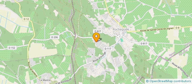 localisation de l'entreprise MONSIEUR MICHEL BERGER  ROCHEGUDE