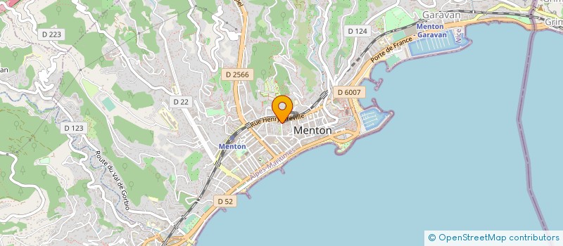 localisation de l'entreprise MONSIEUR MICHEL BERGEROT à MENTON