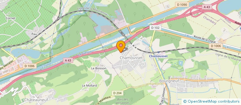 localisation de l'entreprise MONSIEUR MICHEL BERGIN  BETTON-BETTONET