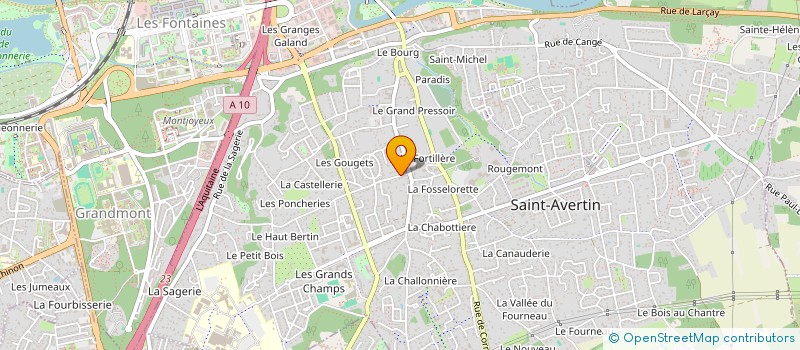 localisation de l'entreprise MONSIEUR MICHEL BERLAND  SAINT-AVERTIN