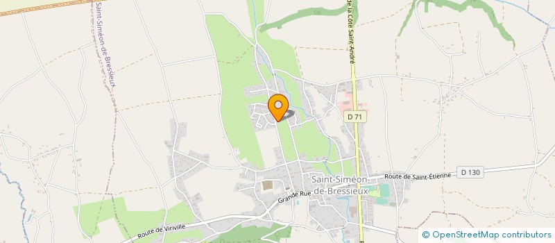 localisation de l'entreprise MONSIEUR MICHEL BERLIE  SAINT-SIMEON-DE-BRESSIEUX