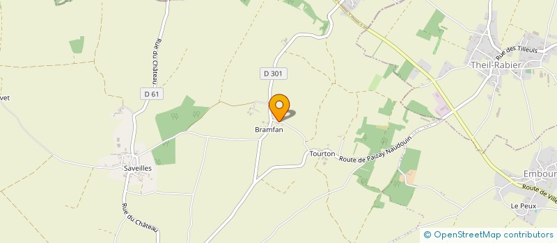 localisation de l'entreprise MONSIEUR MICHEL BERNADOU  PAIZAY-NAUDOUIN-EMBOURIE