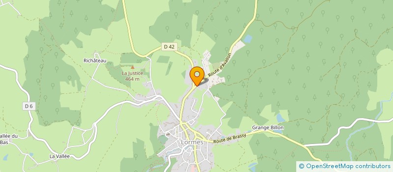 localisation de l'entreprise MONSIEUR MICHEL BERNARD  LORMES