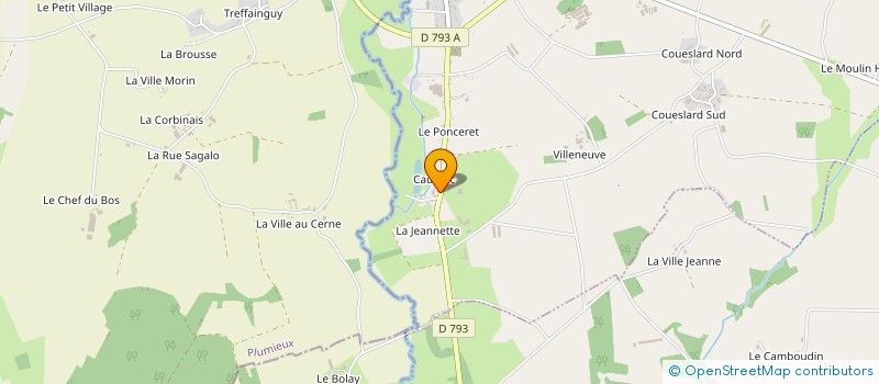 localisation de l'entreprise MONSIEUR MICHEL BERNARD  LA TRINITE-PORHOET