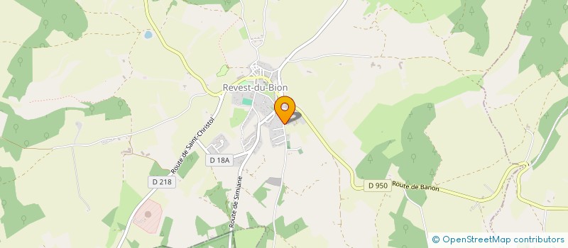 localisation de l'entreprise MONSIEUR MICHEL BERNARD  REVEST-DU-BION