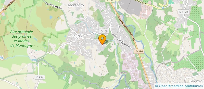 localisation de l'entreprise MONSIEUR MICHEL BERNARD  MONTAGNY