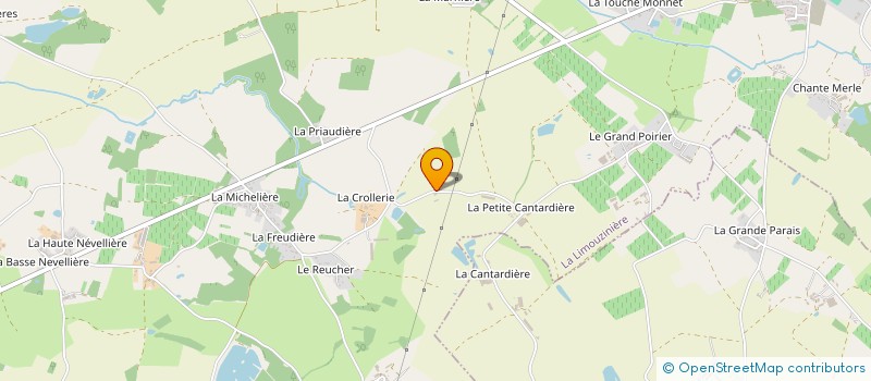 localisation de l'entreprise MONSIEUR MICHEL BERNARD  LA LIMOUZINIERE