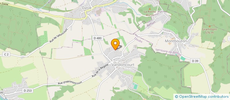 localisation de l'entreprise MONSIEUR MICHEL BERNARD  VANDONCOURT