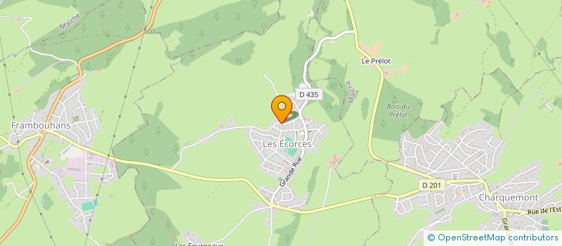 localisation de l'entreprise MONSIEUR MICHEL BERNE  LES ECORCES