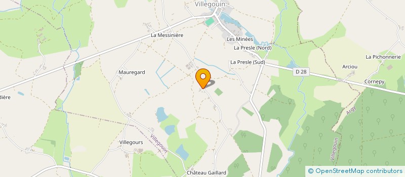 localisation de l'entreprise MONSIEUR MICHEL BERNIER à VILLEGOUIN