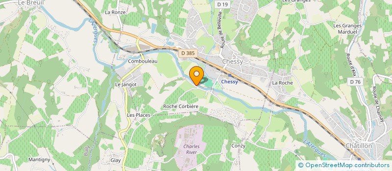 localisation de l'entreprise MONSIEUR MICHEL BERRARD  CHESSY