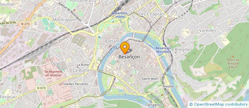 localisation de l'entreprise MONSIEUR MICHEL BERREUR  BESANCON