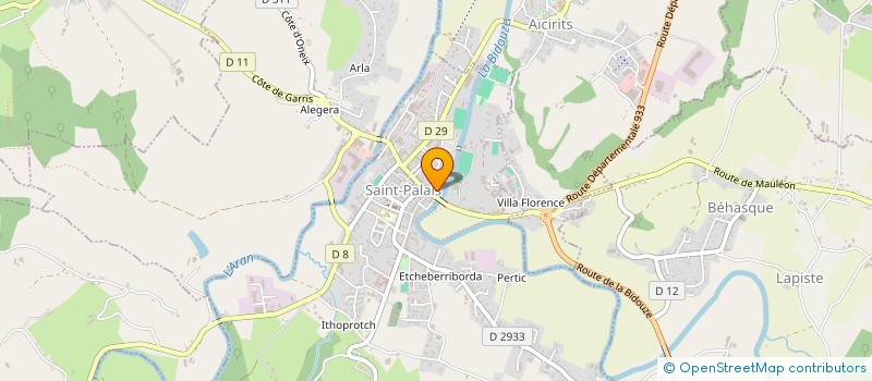 localisation de l'entreprise MONSIEUR MICHEL BERROGAIN  SAINT-PALAIS