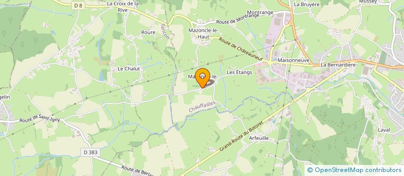 localisation de l'entreprise MONSIEUR MICHEL BERTHELIER  CHAUFFAILLES