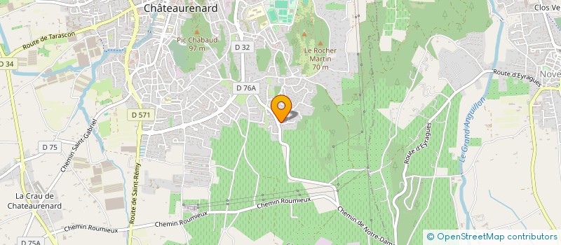 localisation de l'entreprise MONSIEUR MICHEL BERTHET  CHATEAURENARD