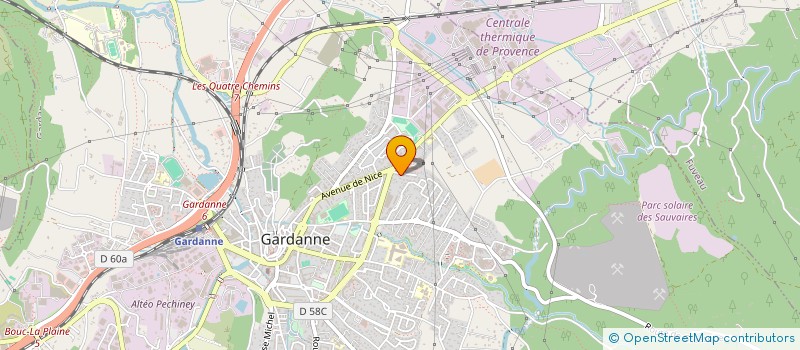 localisation de l'entreprise MONSIEUR MICHEL BERTI à GARDANNE