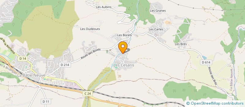 localisation de l'entreprise MONSIEUR MICHEL BERTOLI  MONTGARDIN