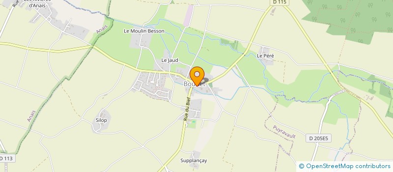 localisation de l'entreprise MONSIEUR MICHEL BERTONNIERE  BOUHET