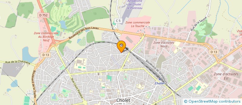 localisation de l'entreprise MONSIEUR MICHEL BERTRAND à CHOLET
