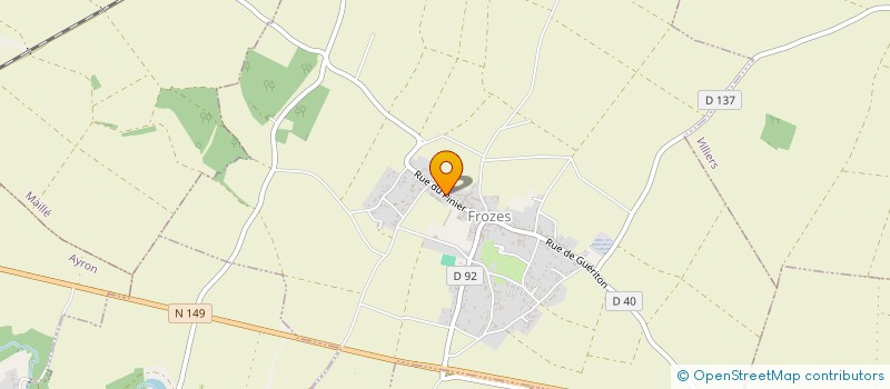 localisation de l'entreprise MONSIEUR MICHEL BERTRAND  FROZES