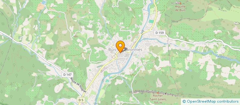 localisation de l'entreprise MONSIEUR MICHEL BERTRAND  BUIS-LES-BARONNIES