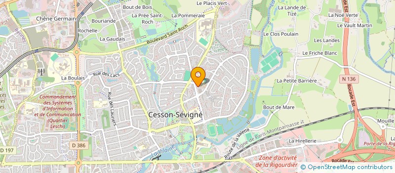 localisation de l'entreprise MONSIEUR MICHEL BERTRAND  CESSON-SEVIGNE