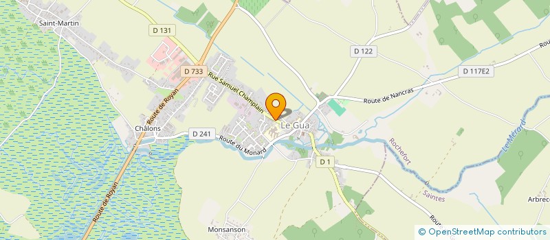 localisation de l'entreprise MONSIEUR MICHEL BERUSSEAU  LE GUA