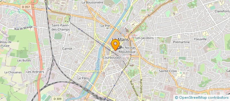 localisation de l'entreprise MONSIEUR MICHEL BESNARD à LE MANS