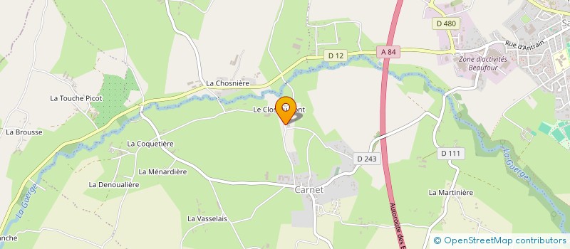 localisation de l'entreprise MONSIEUR MICHEL BESNARD  SAINT-JAMES