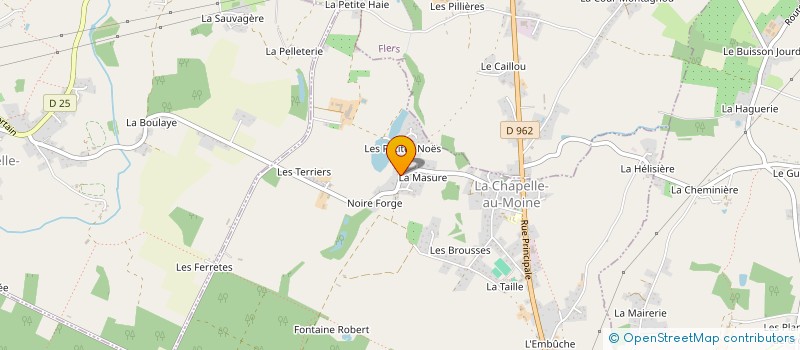 localisation de l'entreprise MONSIEUR MICHEL BESNARD à LA CHAPELLE-AU-MOINE