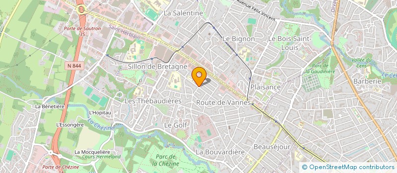 localisation de l'entreprise MONSIEUR MICHEL BESNIER  SAINT-HERBLAIN