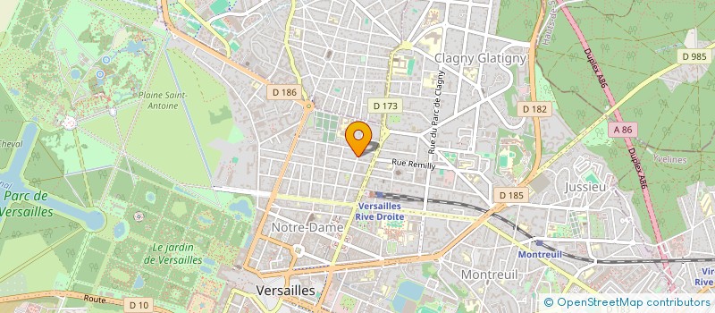localisation de l'entreprise MONSIEUR MICHEL BESNIER à VERSAILLES