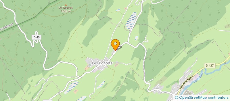 localisation de l'entreprise MONSIEUR MICHEL BESSANT  LES PONTETS