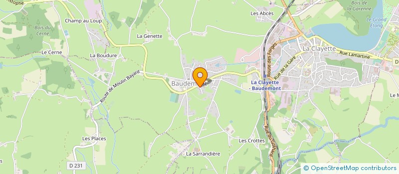 localisation de l'entreprise MONSIEUR MICHEL BESSONNE  BAUDEMONT