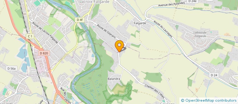 localisation de l'entreprise MONSIEUR MICHEL BESSOU  GOYRANS