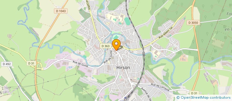 localisation de l'entreprise MONSIEUR MICHEL BIDAUX à HIRSON