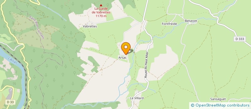 localisation de l'entreprise MONSIEUR MICHEL BIDON  SAINT-JEAN-LACHALM