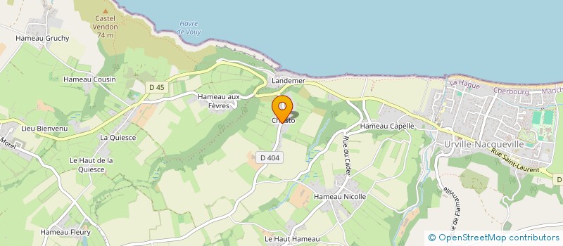 localisation de l'entreprise MONSIEUR MICHEL BIENVENU  LA HAGUE