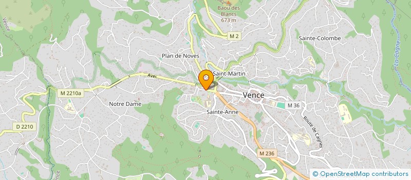 localisation de l'entreprise MONSIEUR MICHEL BIGEARD à VENCE